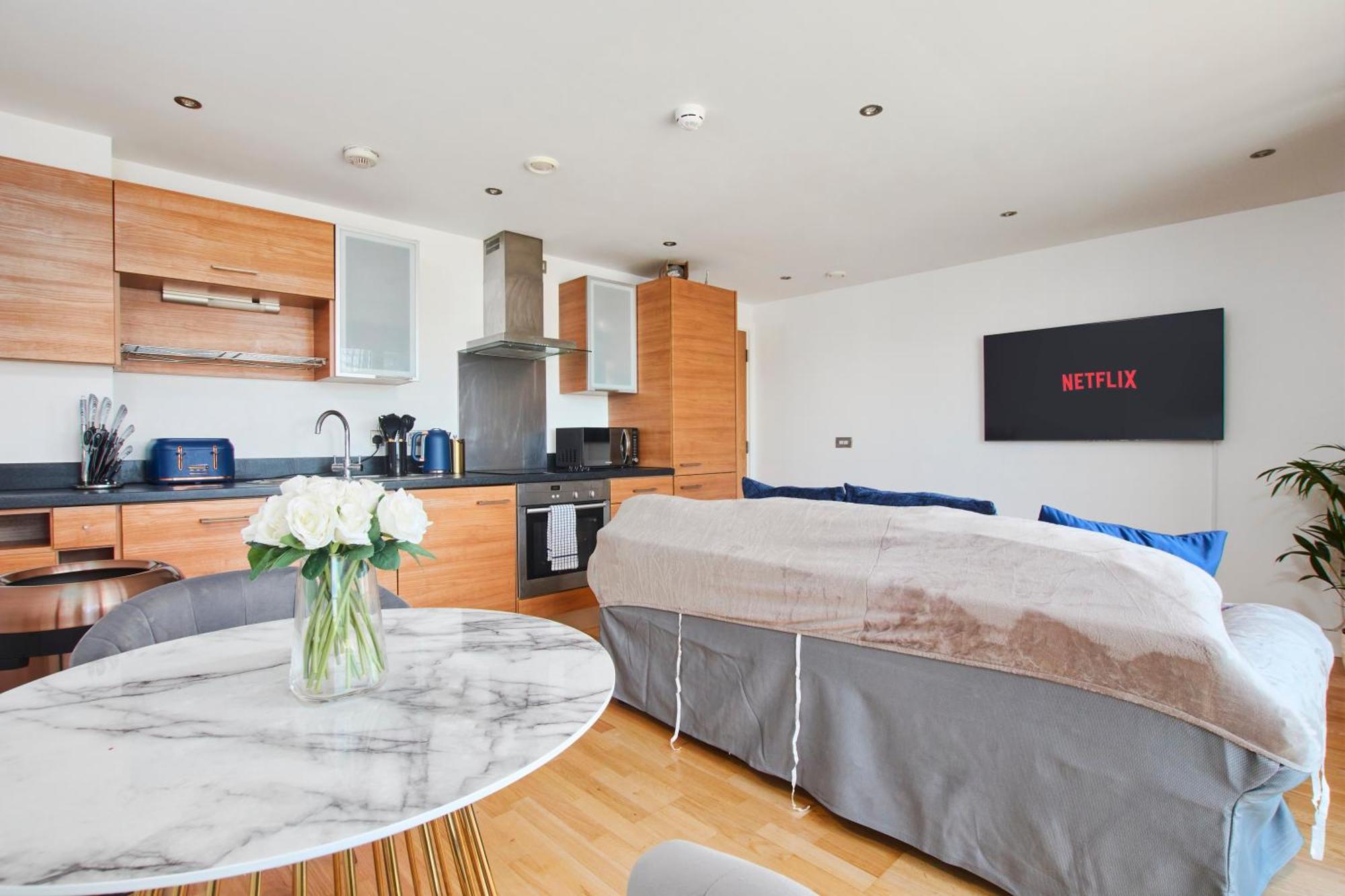 King Deluxe City Apt Large Balcony& Free Parking! Leeds  Chambre photo