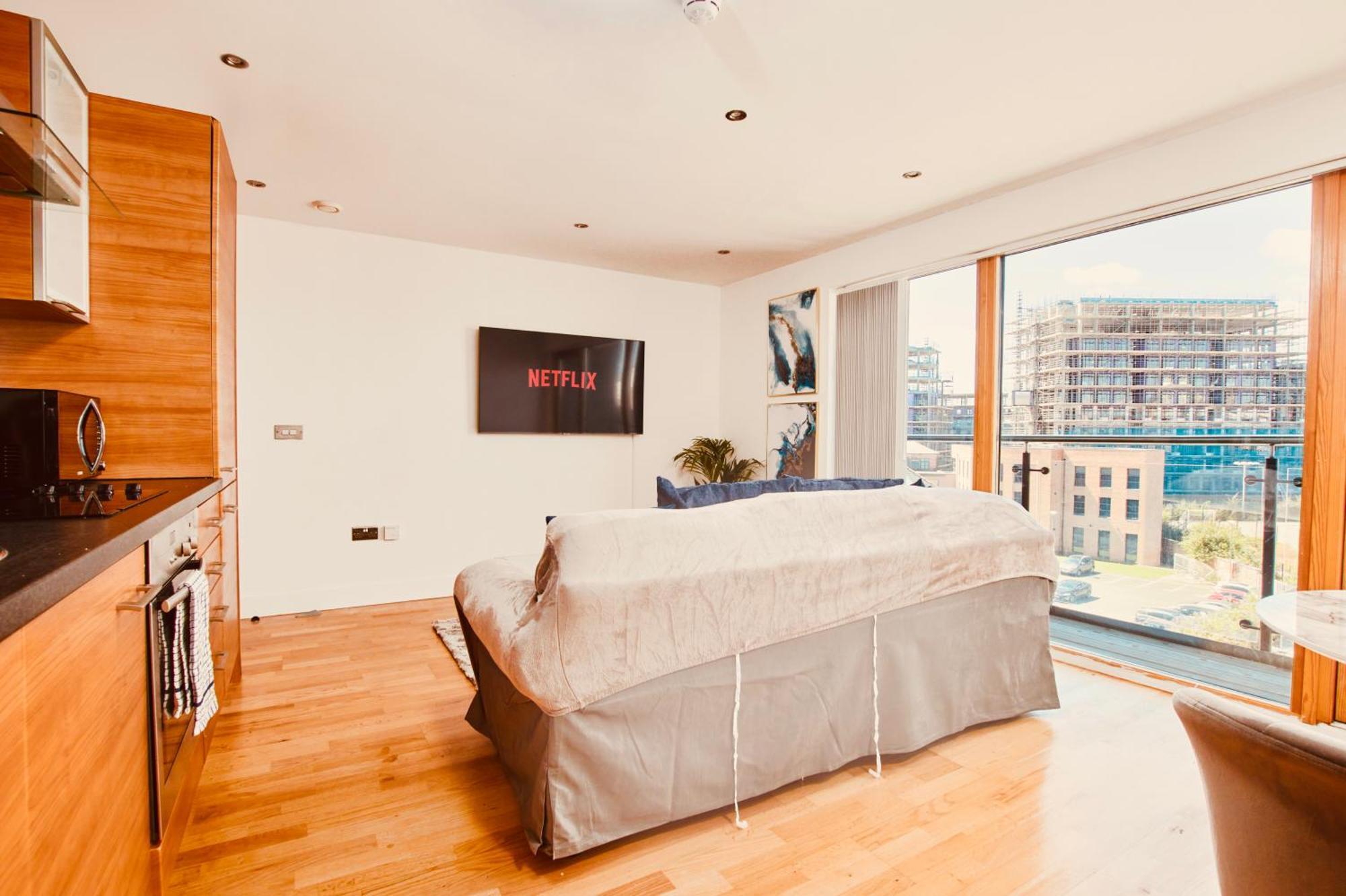 King Deluxe City Apt Large Balcony& Free Parking! Leeds  Chambre photo
